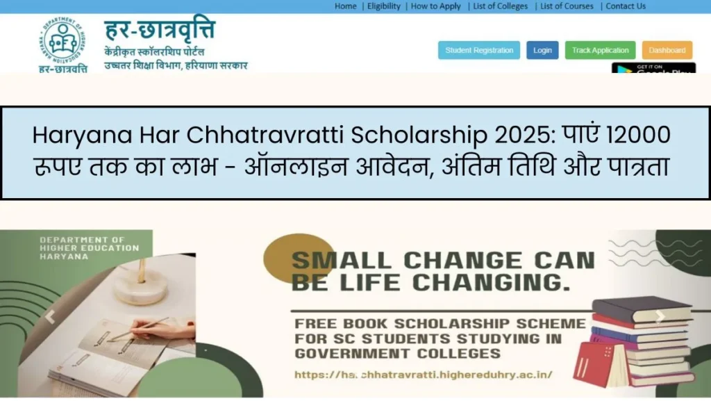 Haryana Har Chhatravratti Scholarship 2025