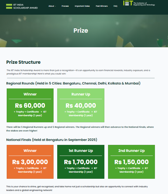 IET Scholarship 2026