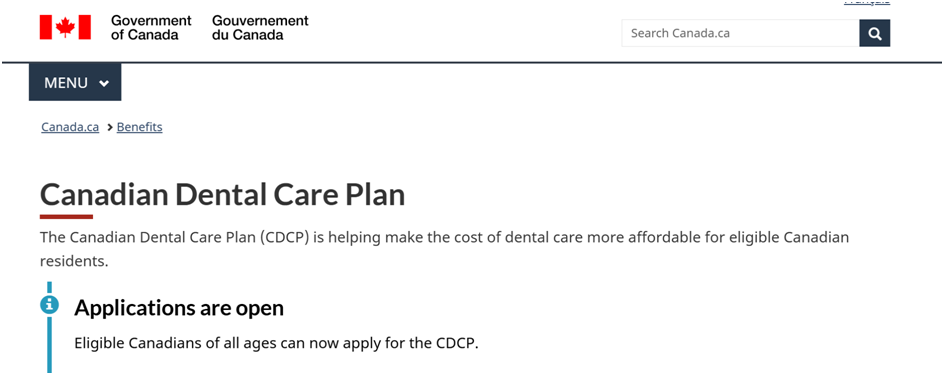 CRA Dental Care Plan 