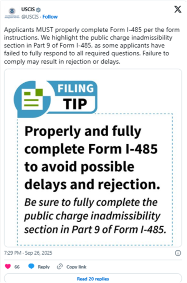 USCIS Green Card Warning 2025