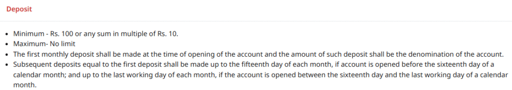 Post Office RD Scheme 2025